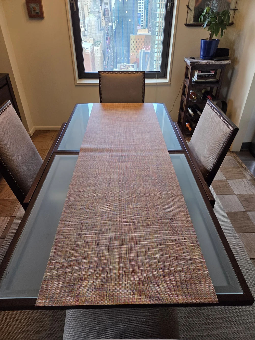 Chilewich Mini Basketweave Table Runner in Confetti